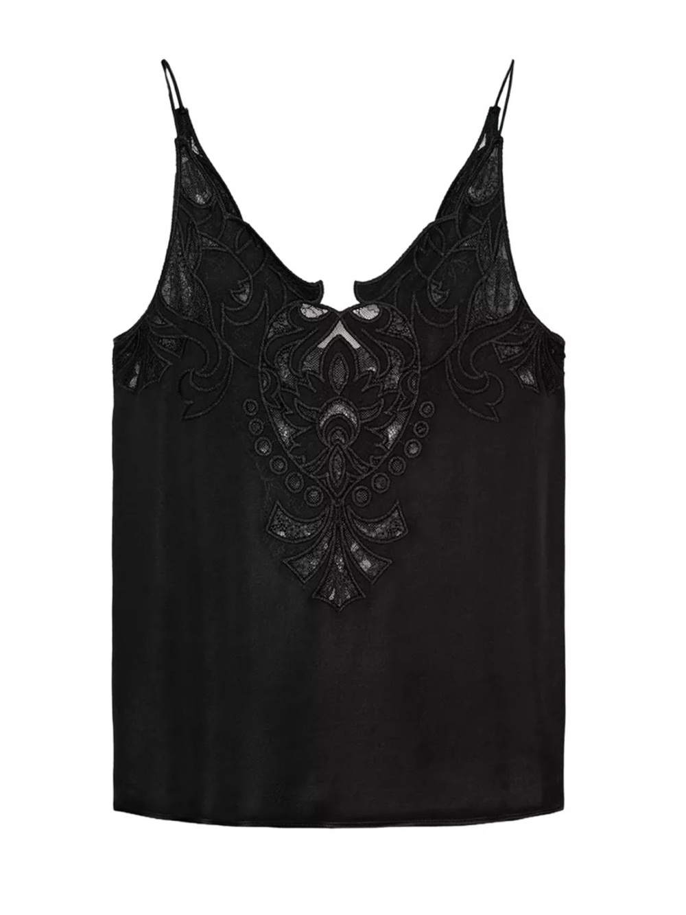 NWT ZW Collection V-Neck Lace Cami, Med